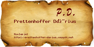 Prettenhoffer Dárius névjegykártya